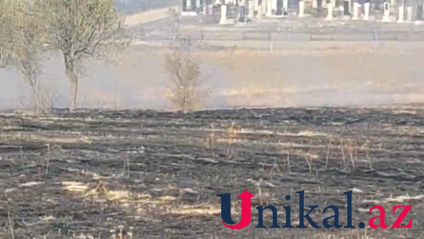 Goranboyda yanğın olub - FOTOLAR